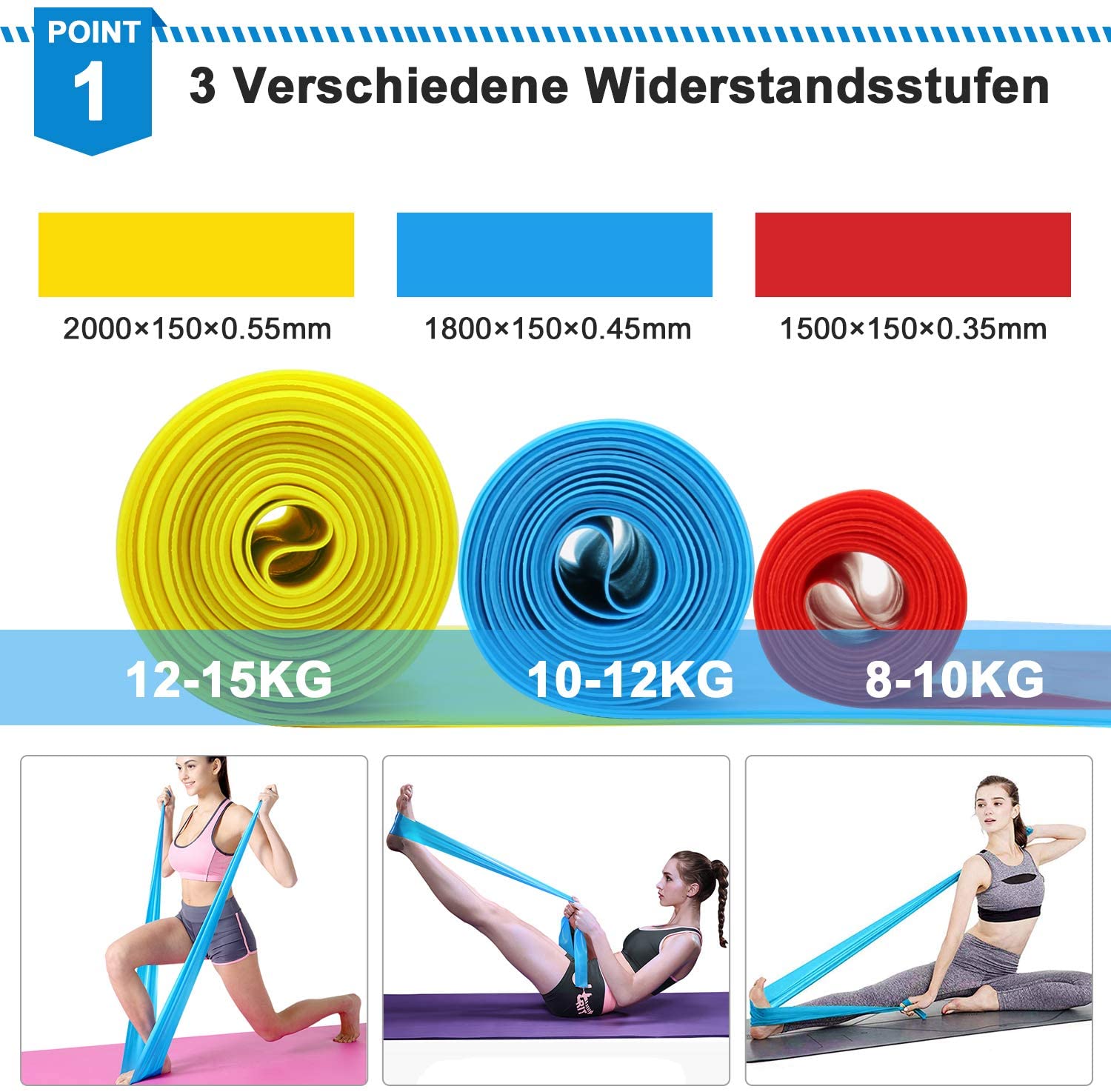 Faixas elásticas de fitness, 3 - Crossfit Workout Gear avaliação e preço